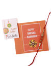 YouBella Rakhi and Greeting Card Combo for Brother (Multi-Colour) (YBRK_78)